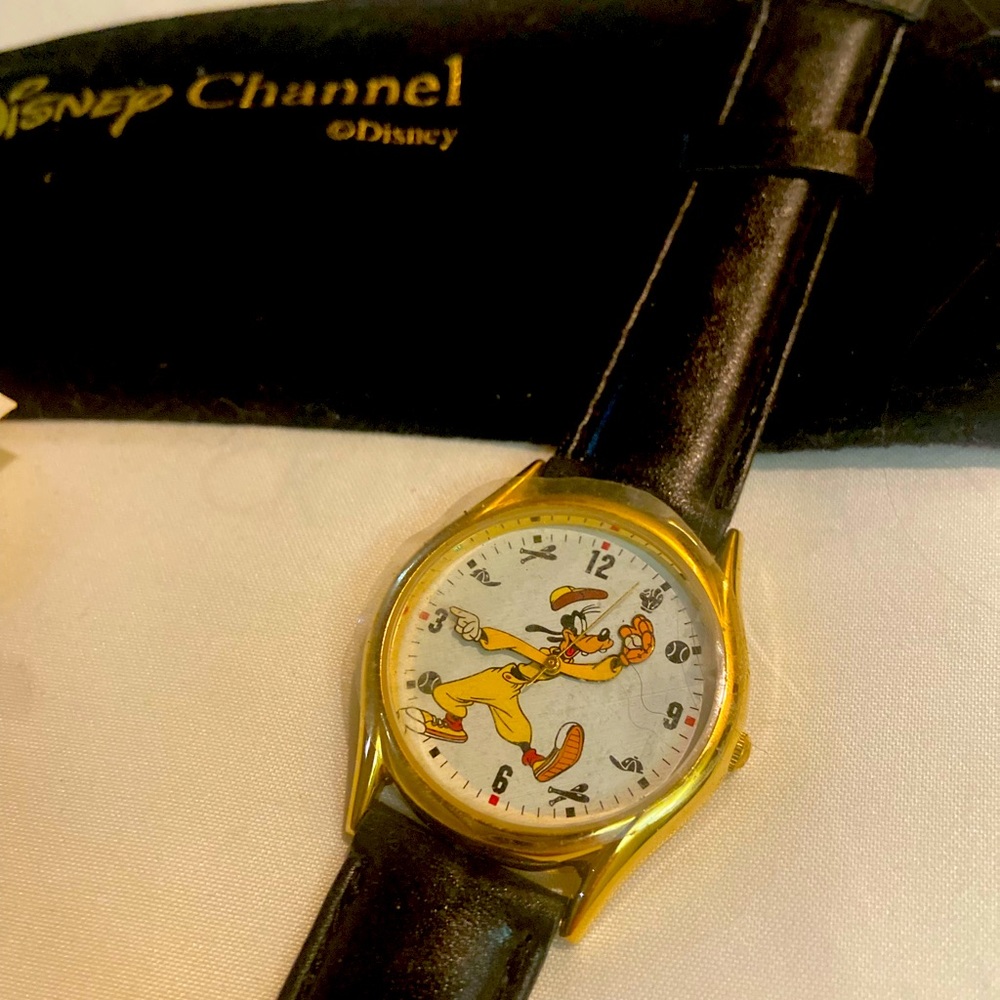 Disney Channel Special Edition Goofy Baseball Watch With Original Plastic Cover.